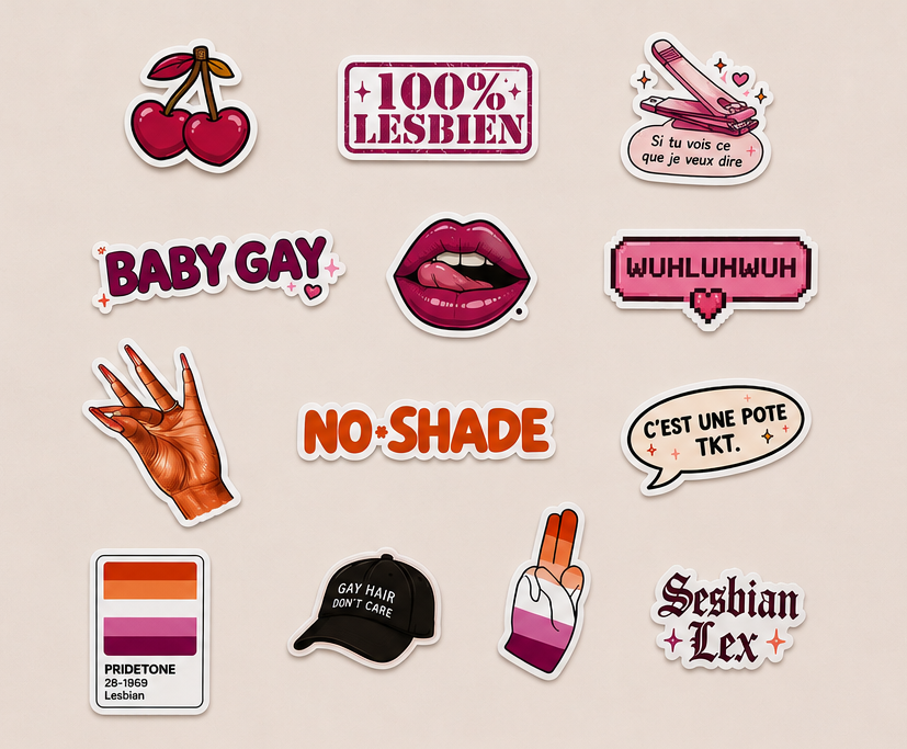 Pack de 12 Stickers XL NoShade (offert dès 80€ d'achat)