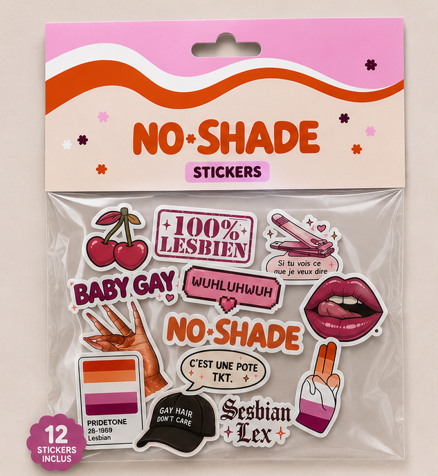 Pack de 12 Stickers XL NoShade (offert dès 80€ d'achat)